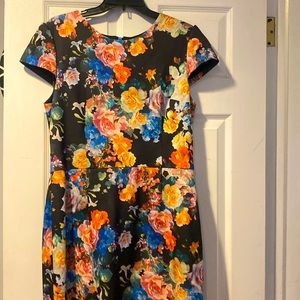 The Betsy Johnson dress is fun, colorful, and full of life.